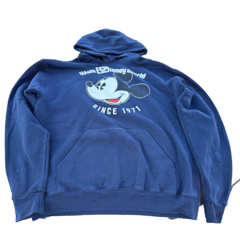 Disney Navy Pullover Hoodie with Castle Logo
